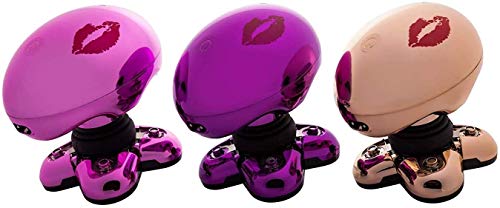 Afeitadora femenina eléctrica Butterfly Kiss para un afeitado en húmedo y seco del cuerpo – Máquina de afeitar de mujer para brazos, piernas y línea de bikini (cable de carga USB) (Morado)