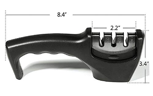 Afilador de cuchillos profesional de acero inoxidable de cerámica para afilar cuchillos de piedra de tungsteno de acero afilador de diamante herramienta de cocina