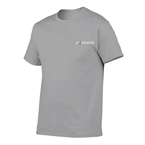 Ainiteey Camiseta de algodón BustersGhost Logo 3D Impreso Camiseta para Hombres Mujeres Fantasma gris 2xl