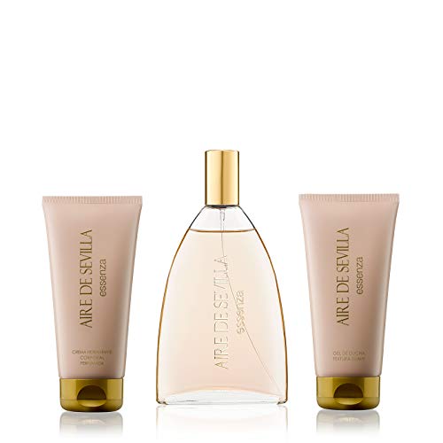 Aire de Sevilla Set de Belleza Edición Essenza - Crema Hidratante Corporal, Eau de Toilette, Gel Exfoliante