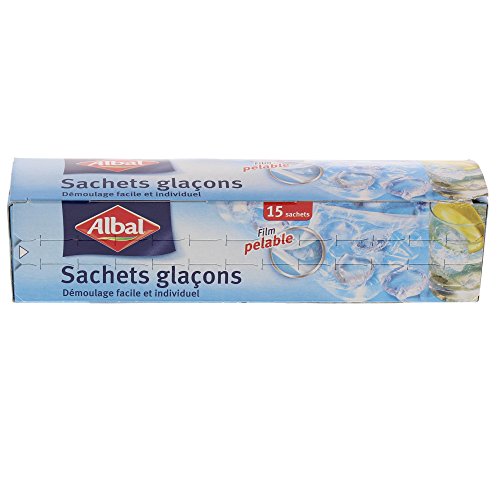 Albal - bolsas de cubitos de hielo - Caja de 15 bolsas