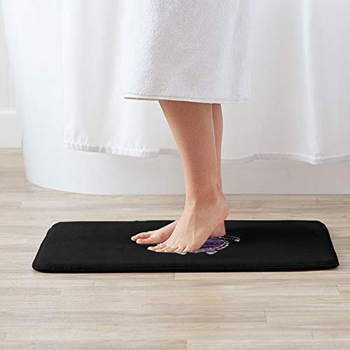 Alfombra Antideslizante Para Alfombra De Baño (15.7 X 23.5 Pulgadas) Alfombras Extra Suaves Y Absorbentes, Baño Con Ducha, Dormitorio Y Alfombra De Cocina,Caparazón de tortuga de mar arcoíris