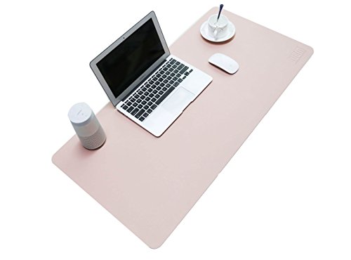 Alfombrilla para ratón de piel sintética resistente al agua de Bubm, alfombrilla perfecta para escribir, para la oficina y el hogar, ultrafina de 2 mm, 80 x 40 cm