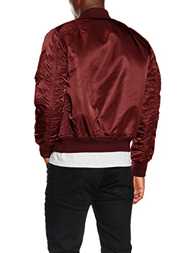 Alpha Industries Flight Jacket|MA-1 VF 59 Chaqueta, Rojo (Burgundy 184), S para Hombre