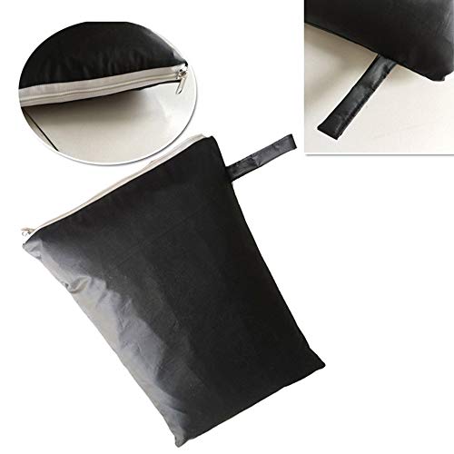 Amasawa Tumbonas de Jardín Carcasa Protectora Transpirable Impermeable Tejido 420D Oxford para Tumbona Funda (Negro)