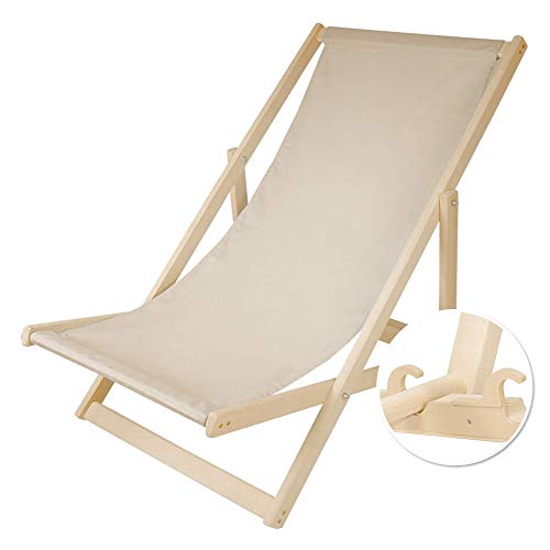 Amazinggirl Tumbona-s Jardin Exterior - sillas de Playa Plegables tumbonas de Madera amacas de Jardin Tumbona Silla Plegable