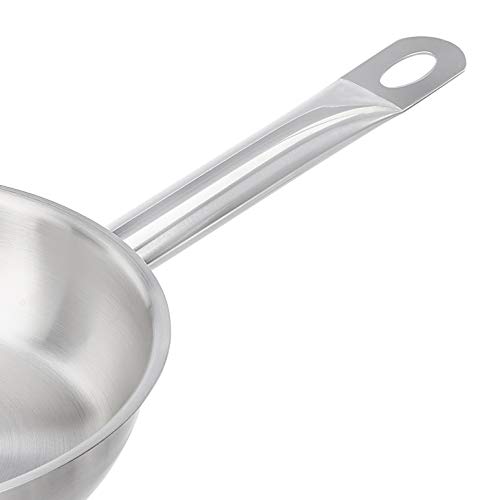 AmazonCommercial - Sartén de acero inoxidable con revestimiento de aluminio, 20 cm