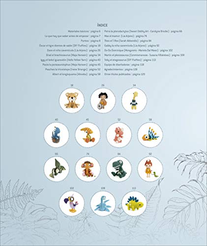 Amigurumi De La Prehistoria: 14 proyectos de dinosaurios, mamuts, cavernícolas y otros muñecos de ganchillo