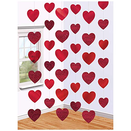amscan International - Guirnaldas Decorativas, diseño de Corazones