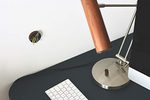 anaan Cimukou Porta Llaves de Pared Magnetico Colgador Llaves Madera Magnético Imán de Nevera Etiqueta Decorativo de Pared 3M Adhesivo Diseño Moderno (Nuez 2X Piezas)