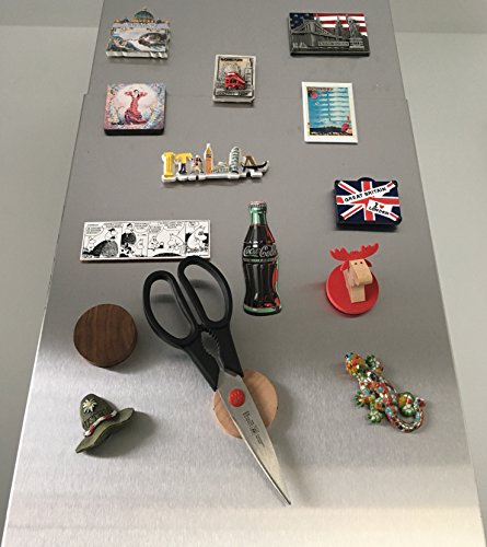 anaan Cimukou Porta Llaves de Pared Magnetico Colgador Llaves Madera Magnético Imán de Nevera Etiqueta Decorativo de Pared 3M Adhesivo Diseño Moderno (Nuez 2X Piezas)