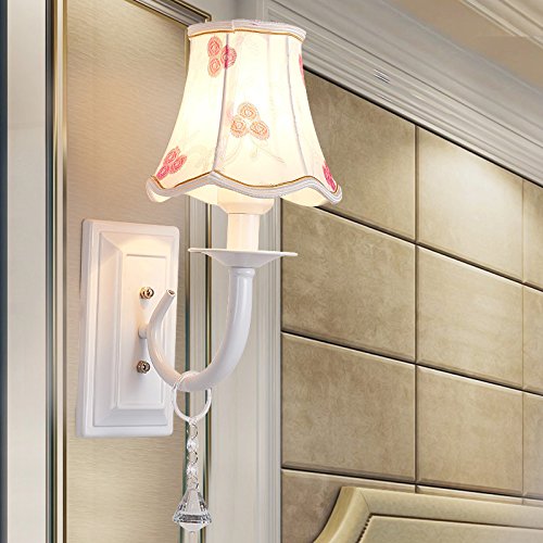 Anbirazm E27 Vintage rusticos Lámpara de pared para el dormitorio Sala de estar Bar Pasillo Baño Cocina Escalera Retro Loft Eólica Industrial Sección única Tulipa de vidrio Apliques de Pared