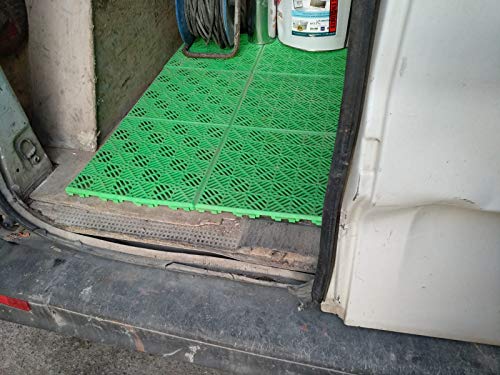 ANTIHUMEDADES Suelo Polipropileno en Losetas de Plástico 30x30cm (Verde)