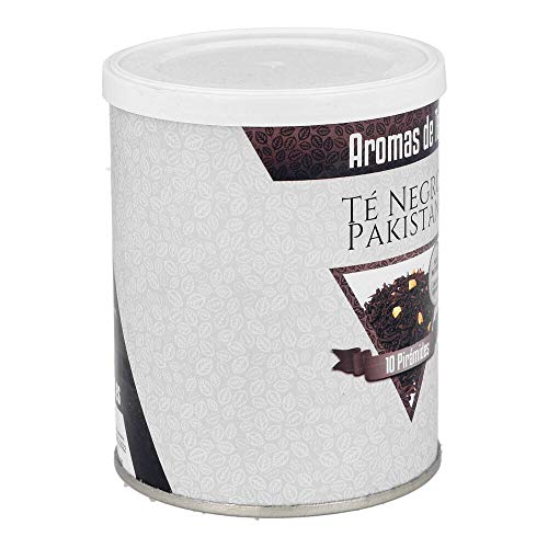 Aromas de Té - Pirámides de Té Negro Pakistan - Contiene Clavo, Canela, Cardámomo, Vainilla, Jengibre y Aromas Naturales - Efecto Digestivo y Antiinflamatorio - Sabor Picante y Fresco - 10 Pirámides