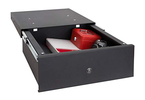 Arregui 22100-S1 - Caja fuerte para su instalación oculta en el zócalo del armario de cocina, 19L, 410x148x450mm, Negro