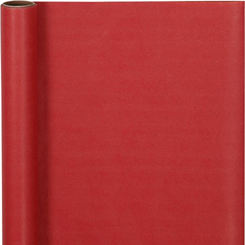 Art-Manufacture-Design - Papel de regalo (50 cm, 5 m), color rojo