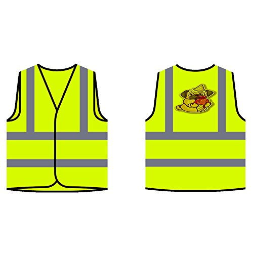 Arte Divertido Del Barro Amasado Del Helado Chaqueta de seguridad amarillo personalizado de alta visibilidad r789v