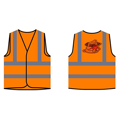 Arte Divertido Del Barro Amasado Del Helado Chaqueta de seguridad naranja personalizado de alta visibilidad r789vo