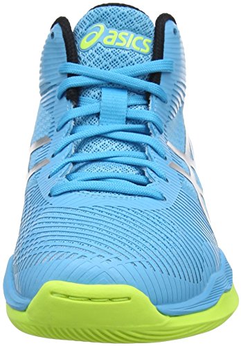 Asics Volley Elite FF MT, Zapatos de Voleibol para Mujer, Azul (Aquarium/Silver 400), 42 EU