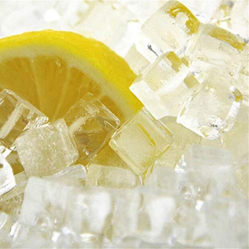 AUFELL Juego de 2 Moldes Cuadrados para Cubitos de Hielo, 160 Unidades, Moldes para cubitos de hielo Molde de forma cuadrada Mini cubitos de hielo Herramienta Para Hacer Cubitos de Hielo Pequeños Azul