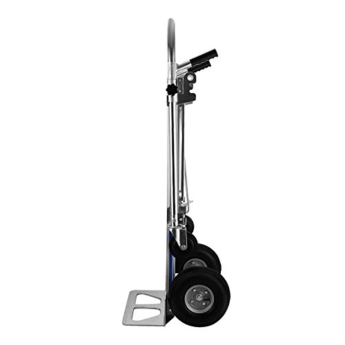Autovictoria Aluminum Hand Truck Carro de Mano De Aluminio 500KG Camión De Mano De Mano De Capacidad Carro De Mano Plegable Carrito De Carro Dolly Plegable Con 4 Ruedas (3 En 1)