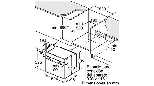 Balay 3HB5358N0 - Horno (Medio, Horno eléctrico, 71 L, 71 L, 3400 W, 50-275 °C)