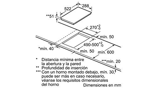 Balay - Placa modular 3eb930lq inducción