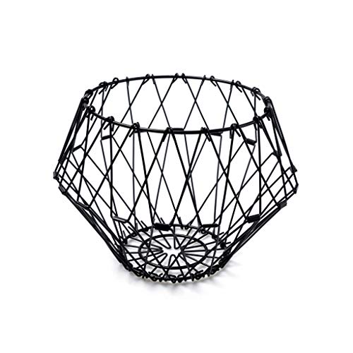 Balvi Frutero Multi Form Color Negro Contenedor Decorativo Ajustable Metal