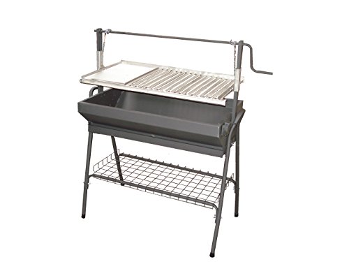 Barbacoa con plancha y parrilla 80X50X115