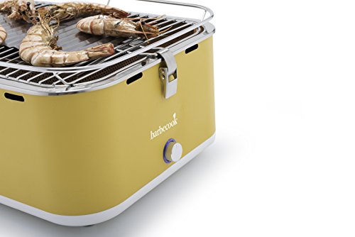 Barbecook 2235925000 Barbacoa PORTATIL Carlo, Amarillo, 43,5 x 33,5 x 20,5 cm