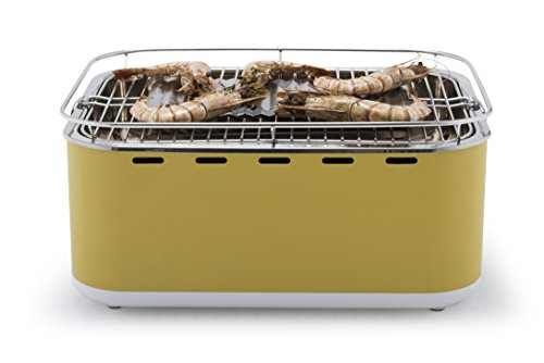 Barbecook 2235925000 Barbacoa PORTATIL Carlo, Amarillo, 43,5 x 33,5 x 20,5 cm