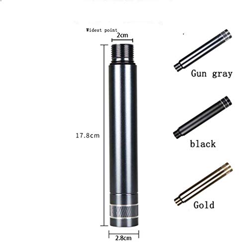 Barra de extensión multifunción para bastón de senderismo, aleación de aluminio, 17,8 cm
