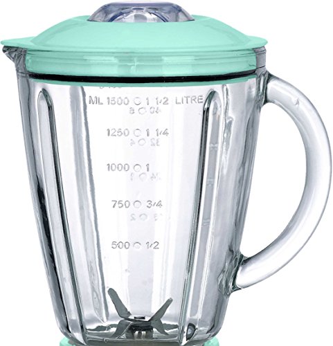 Bastilipo BV-550 Batidora de Vaso, 550 W, 1.5 litros, Plástico, 2 Velocidades, Verde Agua
