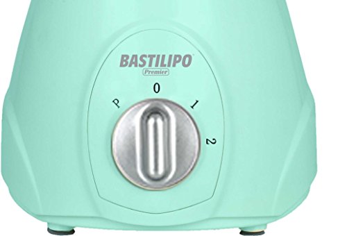 Bastilipo BV-550 Batidora de Vaso, 550 W, 1.5 litros, Plástico, 2 Velocidades, Verde Agua