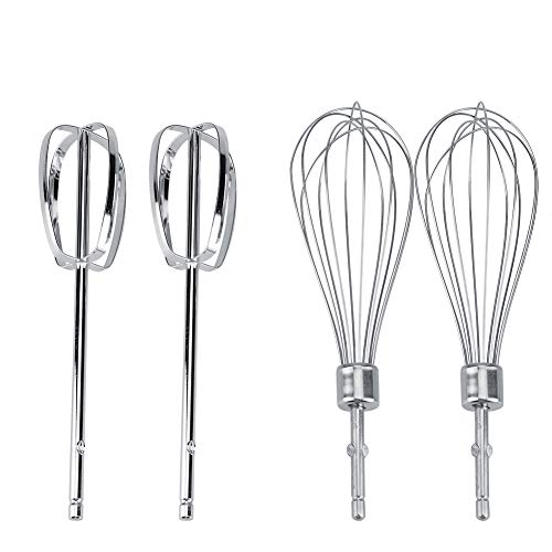 Batidora de mano eléctrica, herramienta de batidor de huevos ajustable de 5 velocidades con 4 batidores para uso de horneado en casa restaurante