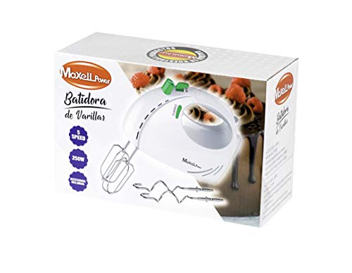 BATIDORA DE Varillas AMASADORA DE Mano 5 VELOCIDADES 250W Accesorios INCLUIDOS