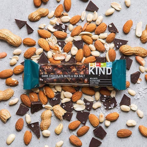 BE-KIND Barrita de Frutos secos con chocolate negro y sal marina, paquete de 12 unidades