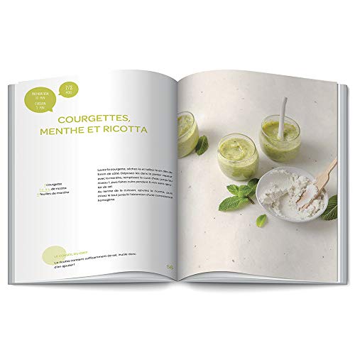 BÉABA, Libro de recetas para bebé/niños, Mes Primers Compas con Babycook, 80 recetas de 4 a 24 meses, elaboradas por un jefe y un nutricionista, recetas clasificadas por temporada y edad