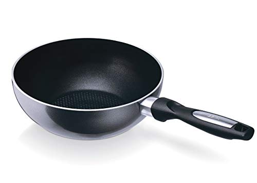Beka Pro Induc - Wok Mini sin Tapa, 20 centímetros, Compatible con inducción, Aluminio, Interior Revestido