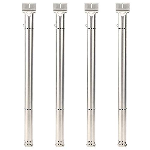 Belissy 4pcs Parrilla de Acero Inoxidable quemadores tubulares de Accesorios de reemplazo apropiado for los Charbroil