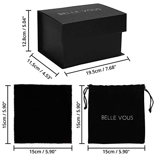 BELLE VOUS Bola de Cristal K9 100mm-Bola Cristal Fotografia 10cm Base de Cristal, Bolso Terciopelo, Paño Microfibra y Caja de Regalo-Esfera Lente Transparente Decoración Oficina, Meditar, Curación