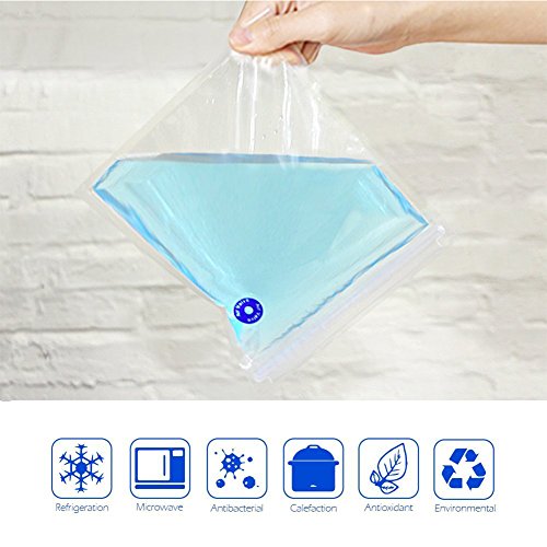 Bello Luna 10 Piezas de Bolsas de Alimentos al vacío, 22 * 21 cm BPA Bolsas de sellador al vacío para Sous Vide y Foodsaver