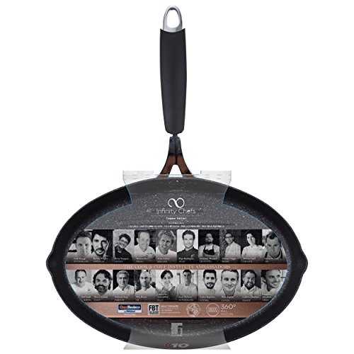 Bergner Sarten Pescado 32X21.8X5.4Cm Aluminio Forjado Inducción 360 Infinity Chef, Bronce y Negro, 28 cm