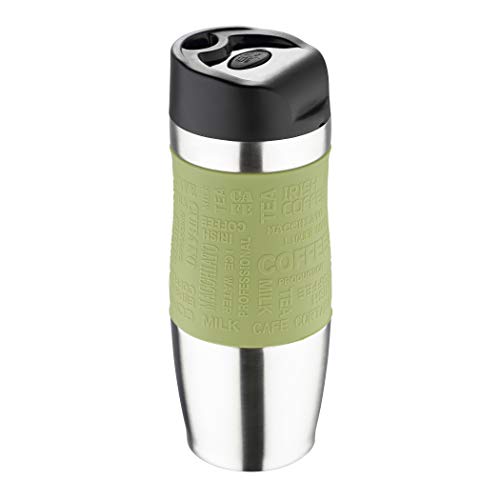 Bergner Travel Termo de Viaje, Acero Inoxidable, Verde, 21 cm