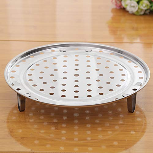 Besto nzon 20 cm Acero Inoxidable redondas Steamer Rack dreibeinigen ollas al vapor Stand Home Cocina Herramientas S
