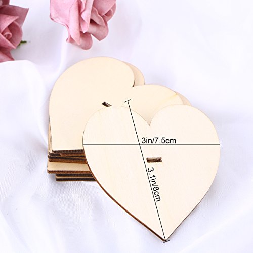 BESTOYARD Números de Madera para Mesas Decoración Bodas Vintage 1-10 10pcs