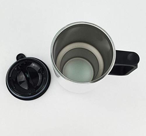 Bestqe Taza Aislada con Asa, Jeep Hair Don't Care 13.5oz Stainless Steel Car Cup Insulated Vacuum Tumbler Travel Mug Gift