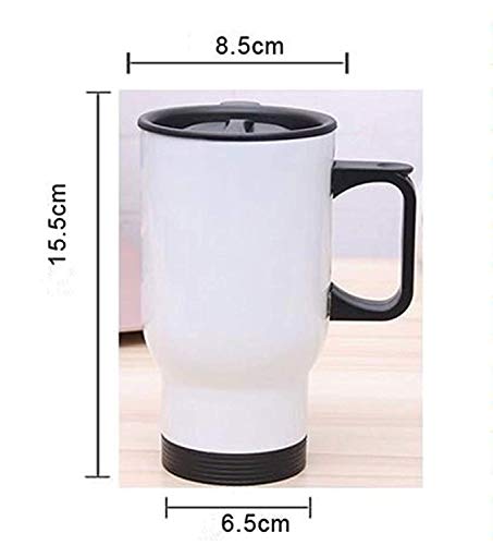 Bestqe Taza Aislada con Asa, Jeep Hair Don't Care 13.5oz Stainless Steel Car Cup Insulated Vacuum Tumbler Travel Mug Gift