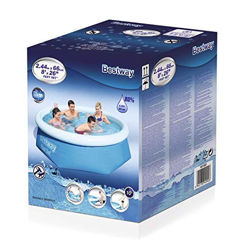 Bestway Fast Set Piscina Desmontable Autoportante, 244x66 cm