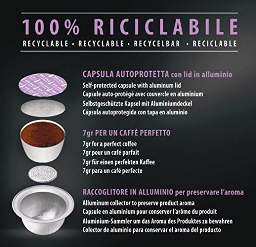 Bialetti 96080090/M Cápsulas de Café Milano, aluminio, 16 unidades)